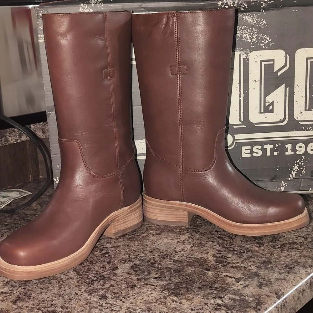 Dingo Men's Brown Dutton Leather Boots